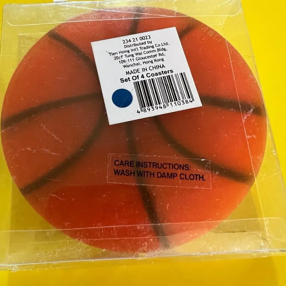 Drink coasters.  Hoop'd Up Basketball drink coasters 12 total
